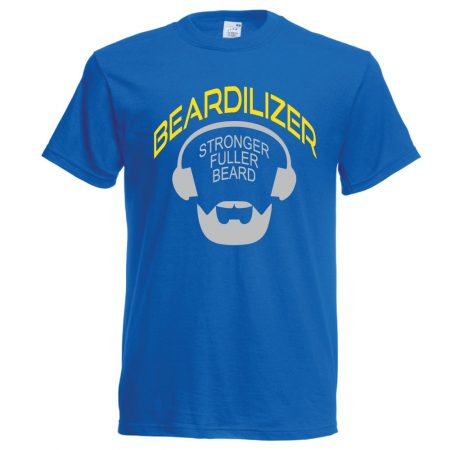 royal blue beardilizer t-shirt